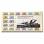 2007 Russia MiG Airplane 18-Banknote Set Unc